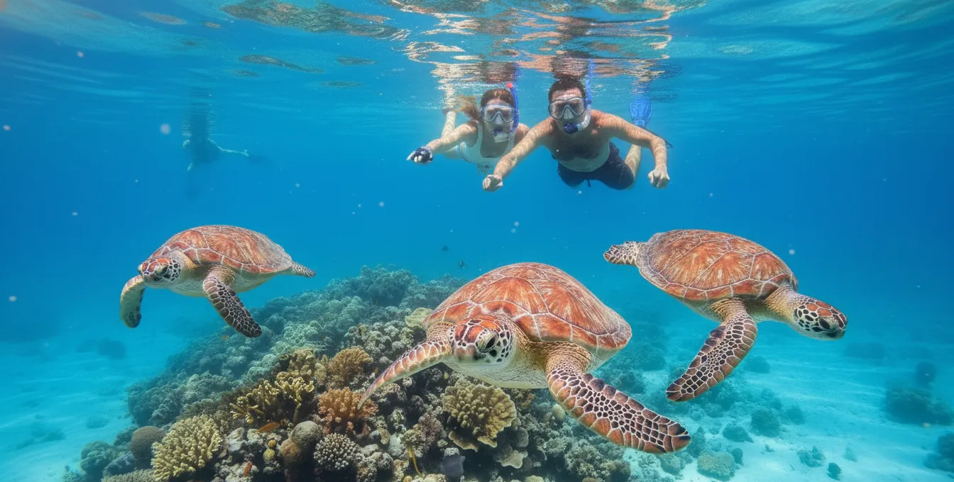 Swim with turtles in Akumal Riviera Maya